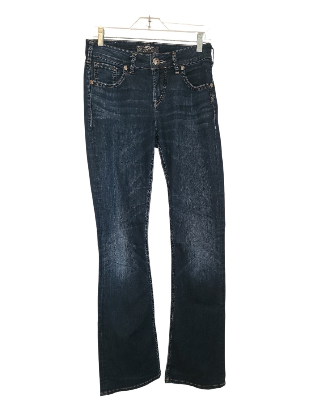 Silver Jeans Natsuki Women's Dark Indigo Wide Leg Jeans